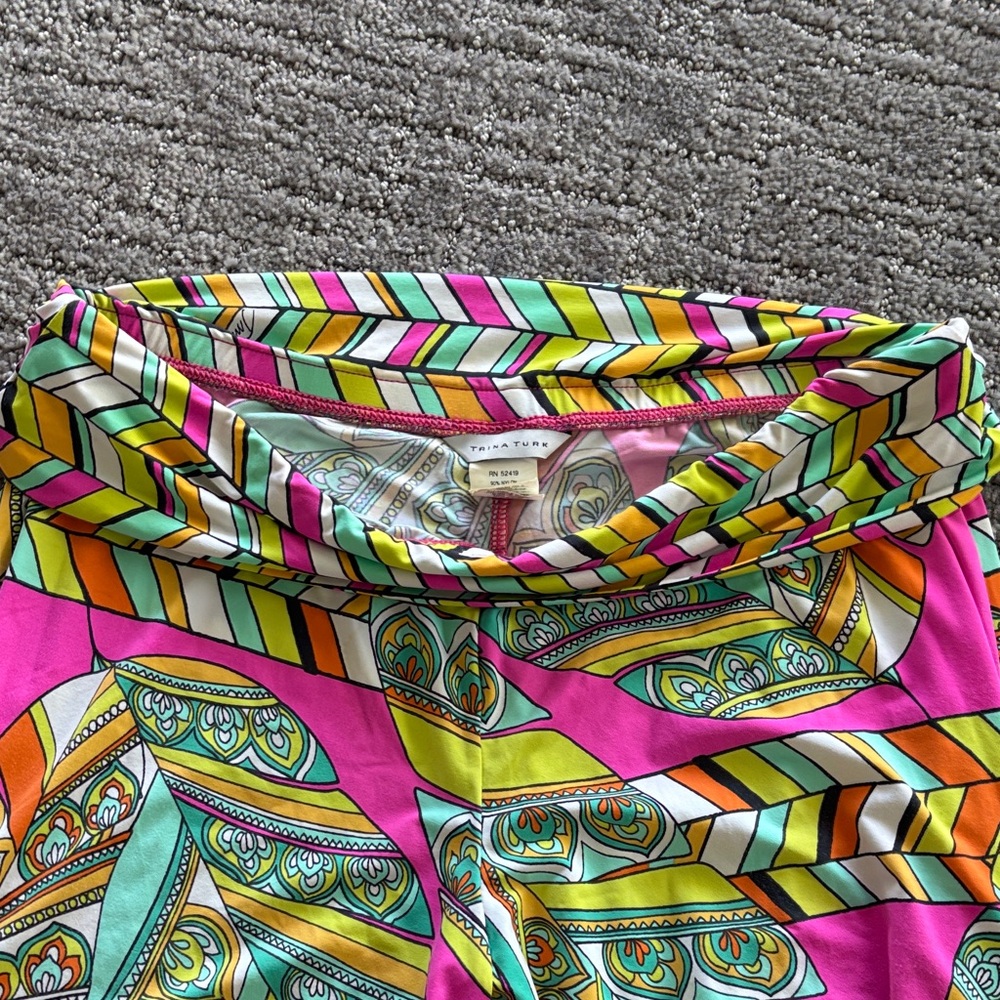 Trina Turk Pink and Green swim pants